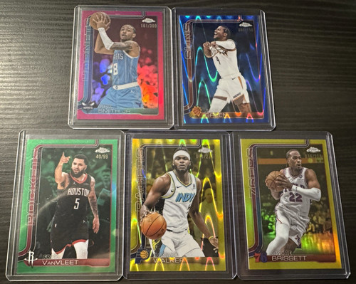 Topps chrome nba numbered lot - topps,