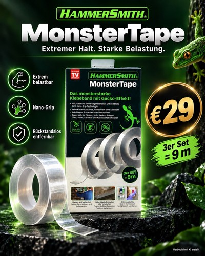 Hammersmith monster tape - monster, 3x3m